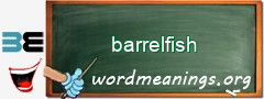 WordMeaning blackboard for barrelfish